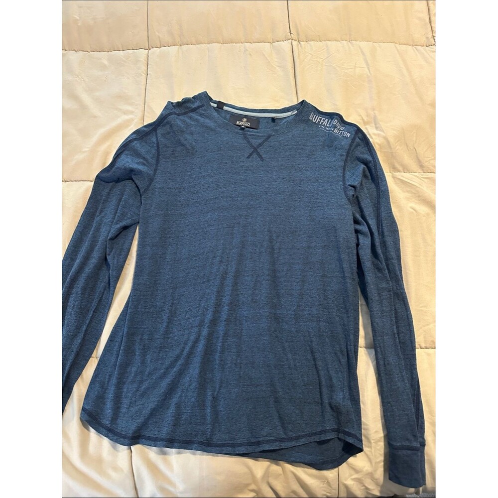 Buffalo David Bitton Navy Heather Crew Shirt